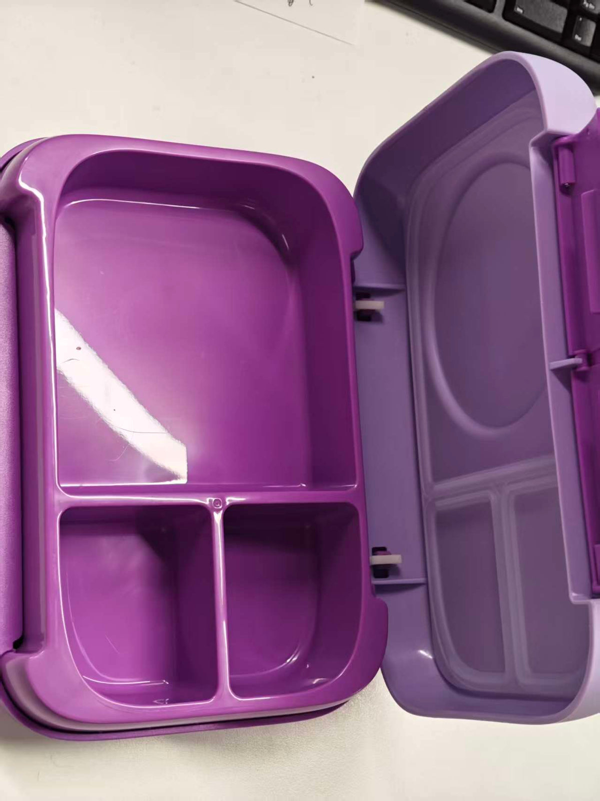 Fomazi Chill Bento Lunch Box for Kids Adult with Ice Pack 3 Compartments Leakproof Lunch Containers Keep Food Cold for Girl Boy School