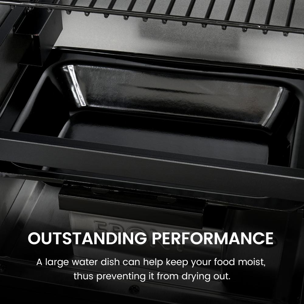 Maison Huis  Vertical Electric Pellet Smoker Grill, 616 Sq. In. Cooking Space, LED Temperature Control, Meat Probe & 4 Racks