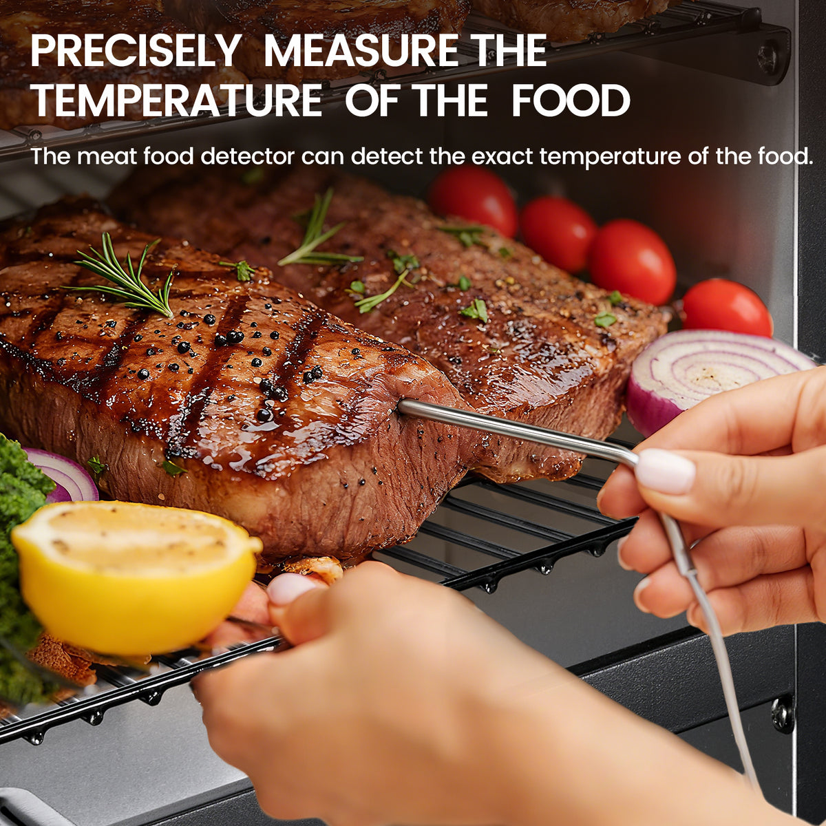 Maison Huis  Vertical Electric Pellet Smoker Grill, 616 Sq. In. Cooking Space, LED Temperature Control, Meat Probe & 4 Racks